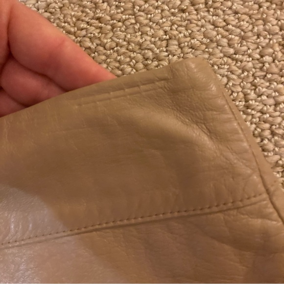 BCBG leather mini skirt, top and scarf - Picture 6 of 14